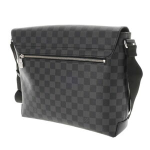 Louis Vuitton Canvas Black Bag Damier District Gray Shoulder Graphite